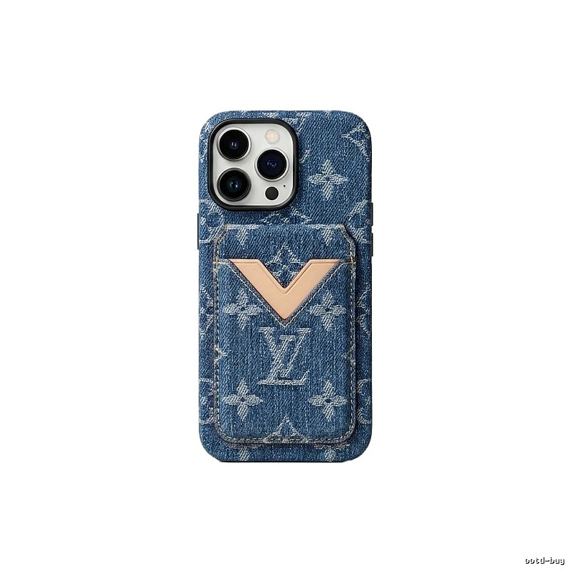 LV denim-style iPhone case