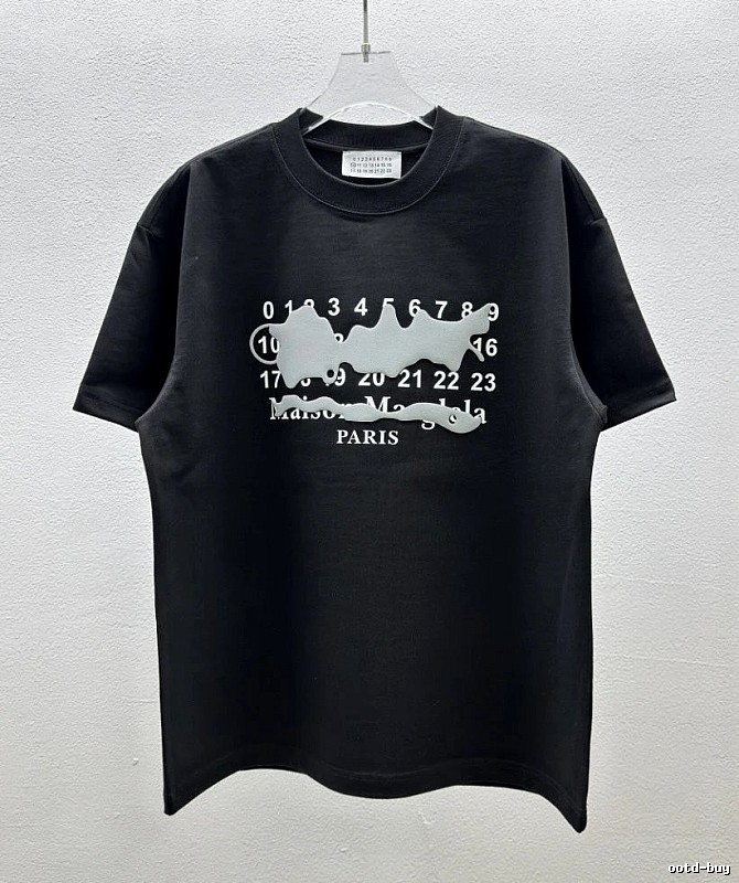Maison Margiela Digital High Street Black T-shirt