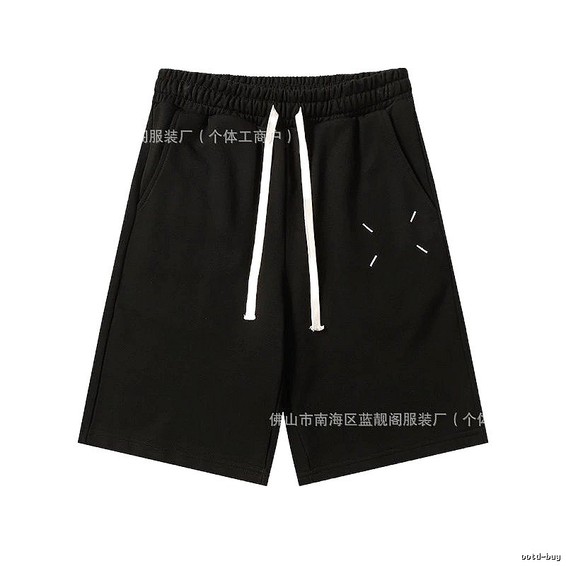 Maison Margiela minimalist style black shorts