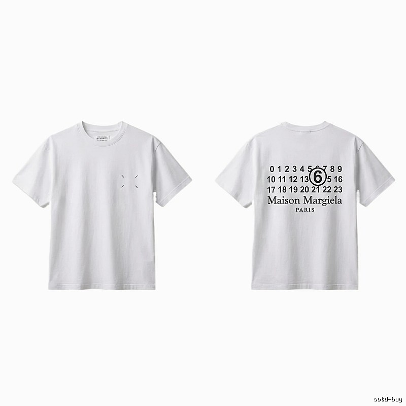 Maison Margiela white T-shirt with digital printing