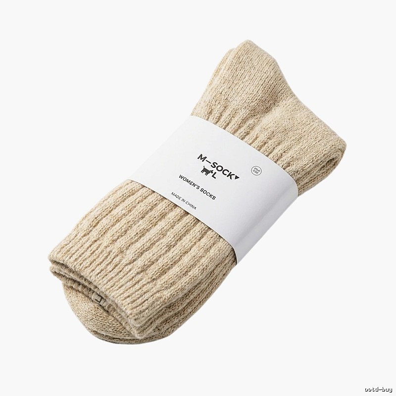 Miu Miu knitted-style beige socks