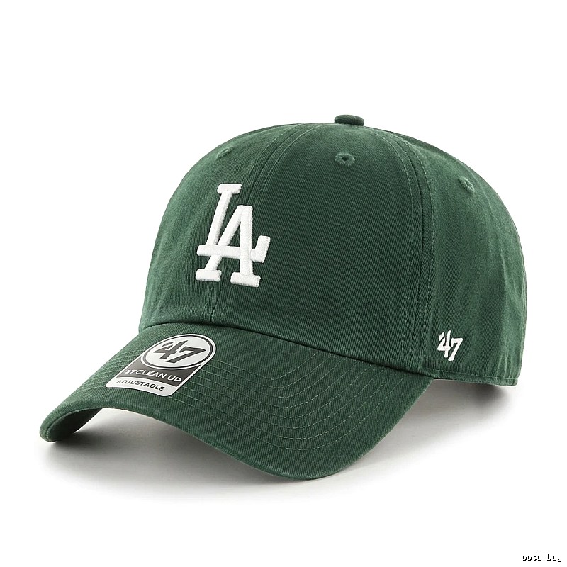 MLB baseball style dark green baseball cap