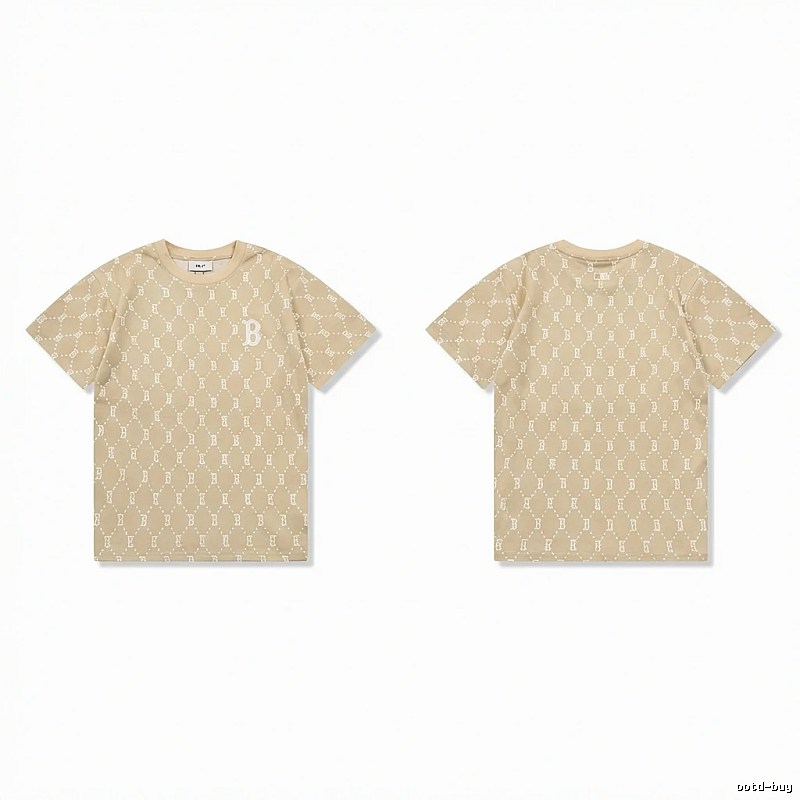 MLB Old Flower Style Beige T-shirt