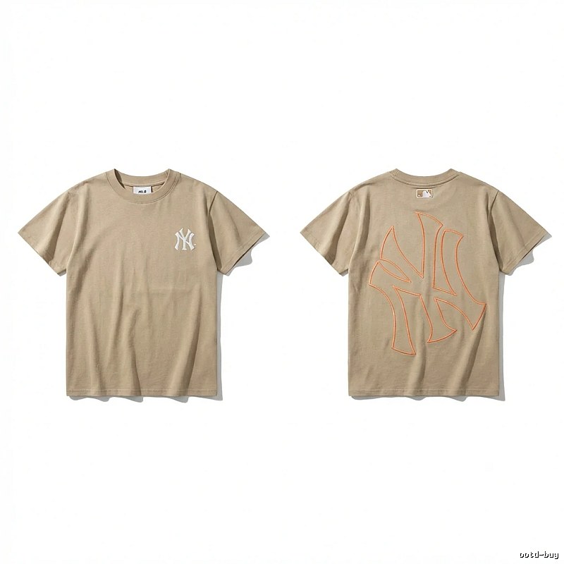 MLB retro style khaki T-shirt