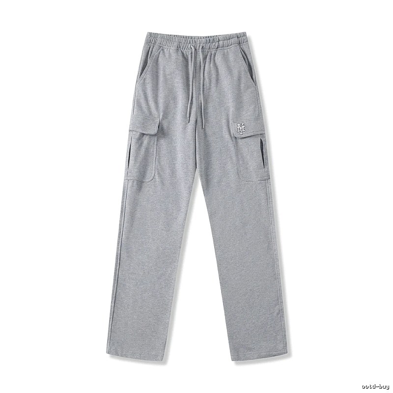 MLB utility-style grey long trousers