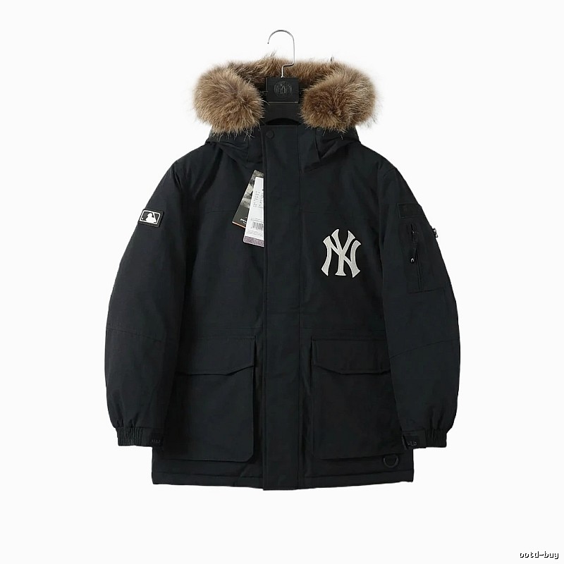 MLB workwear style black down jacket