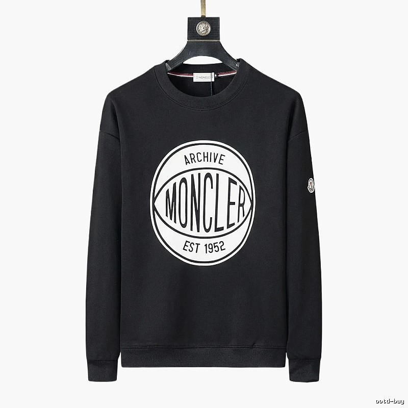 Moncler Archive Retro Style Black Sweatshirt