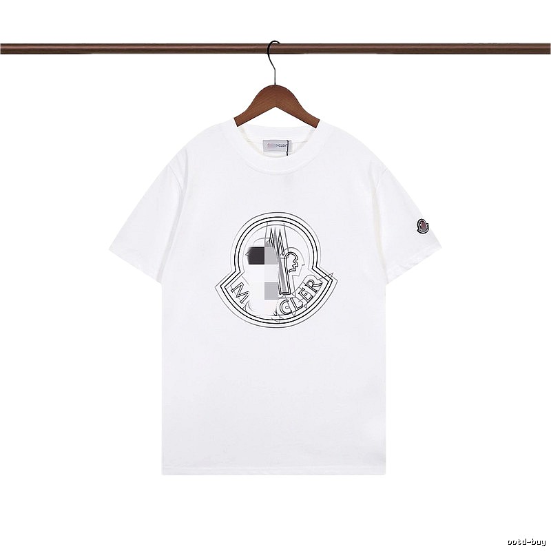 Moncler Logo Collection Trendy Style White T-Shirt