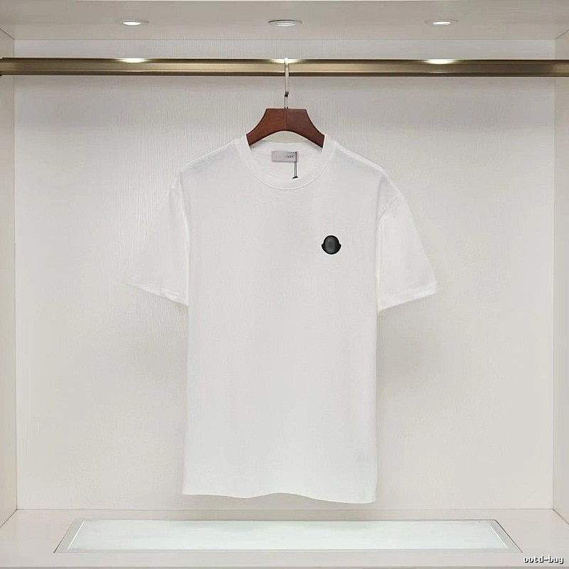 Moncler Minimalist Casual Style White Short-sleeved T-shirt
