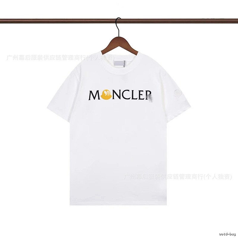 Moncler Printed Casual White Short-sleeve T-shirt
