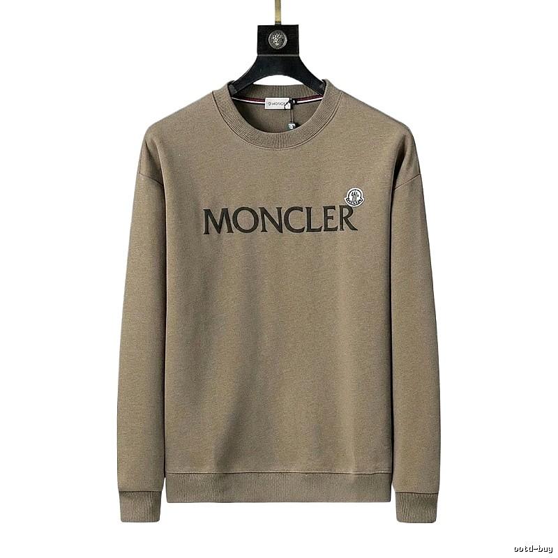 Moncler simple style khaki sweatshirt