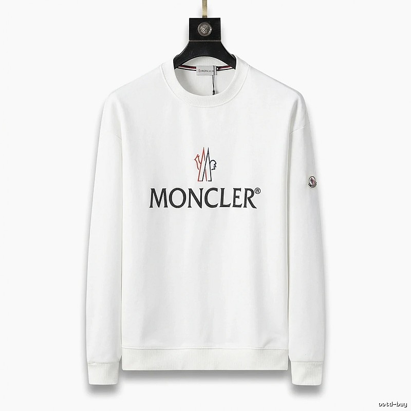 Moncler simple white sweatshirt