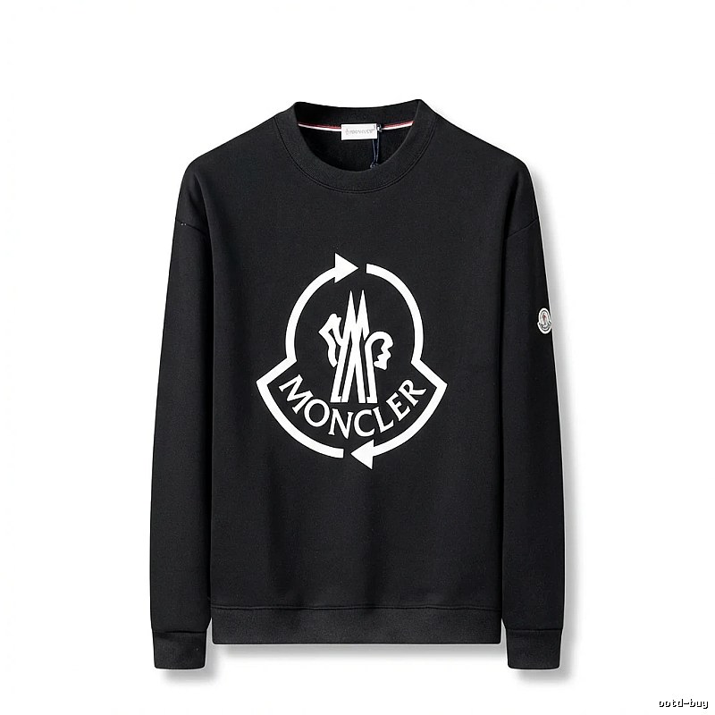 Moncler's classic trendy black sweatshirt