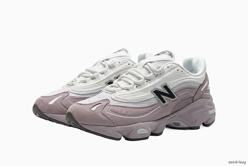 New Balance 1906 retro style pink and white shoes