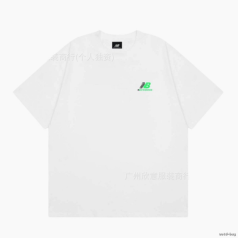 New Balance Casual Series Minimalist Style White T-Shirt