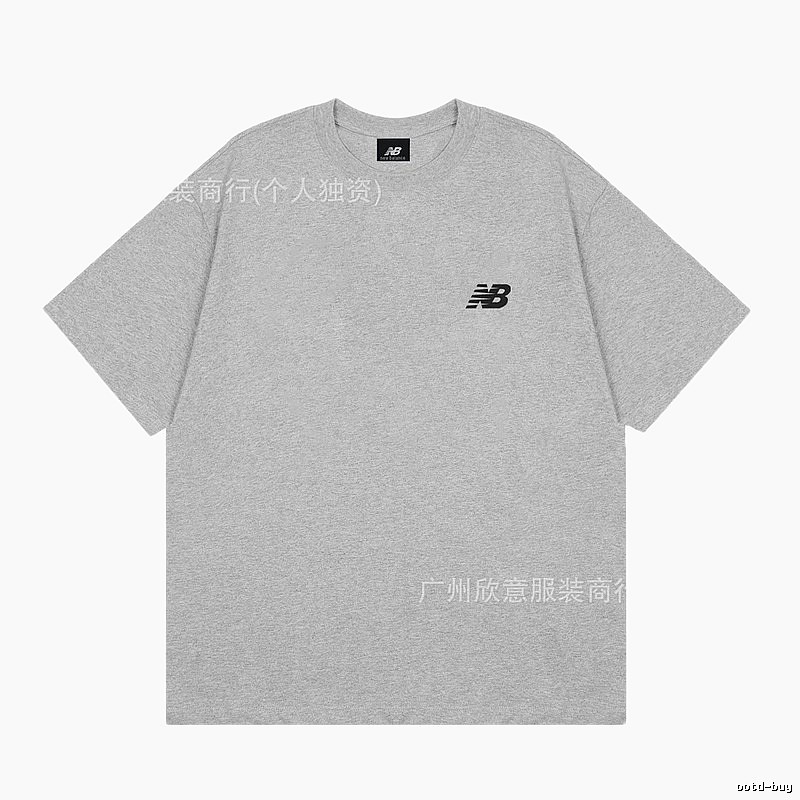 New Balance Classic Casual Style Grey T-Shirt