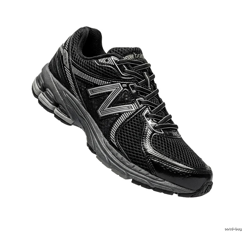 New Balance retro-style black and grey sports shoes