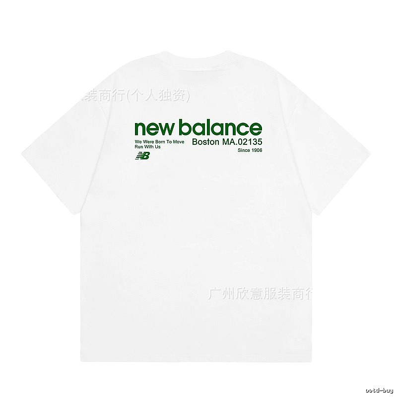 New Balance Vintage Casual Printed White T-Shirt