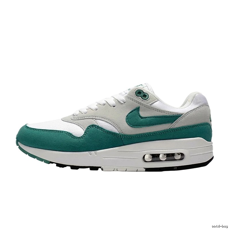 Nike Air Max 1 Retro Style White and Green Shoes
