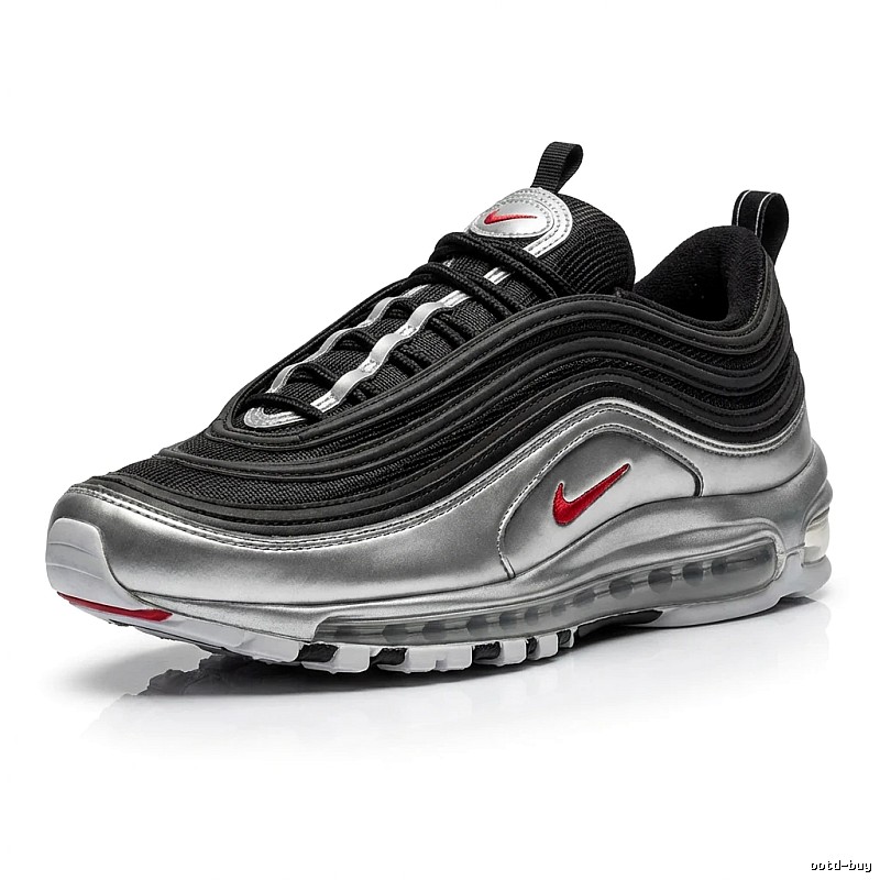 Nike Air Max 97 Silver and Black Retro Sports Shoes
