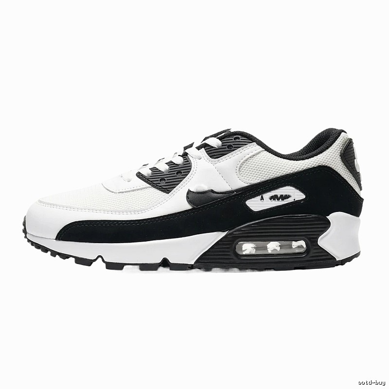 Nike black and white retro style sports shoes