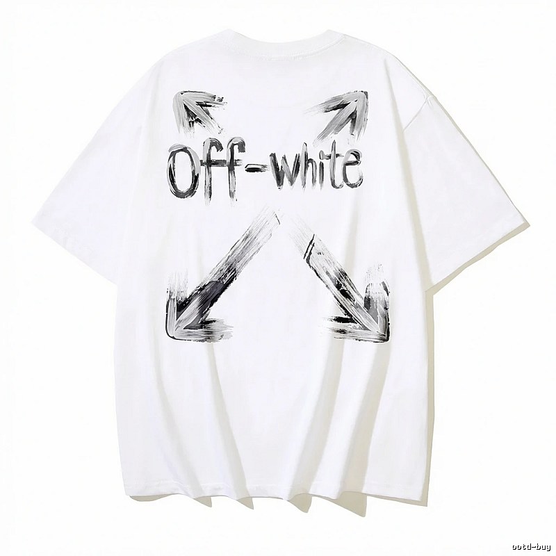 Off-White Graffiti Style White T-shirt