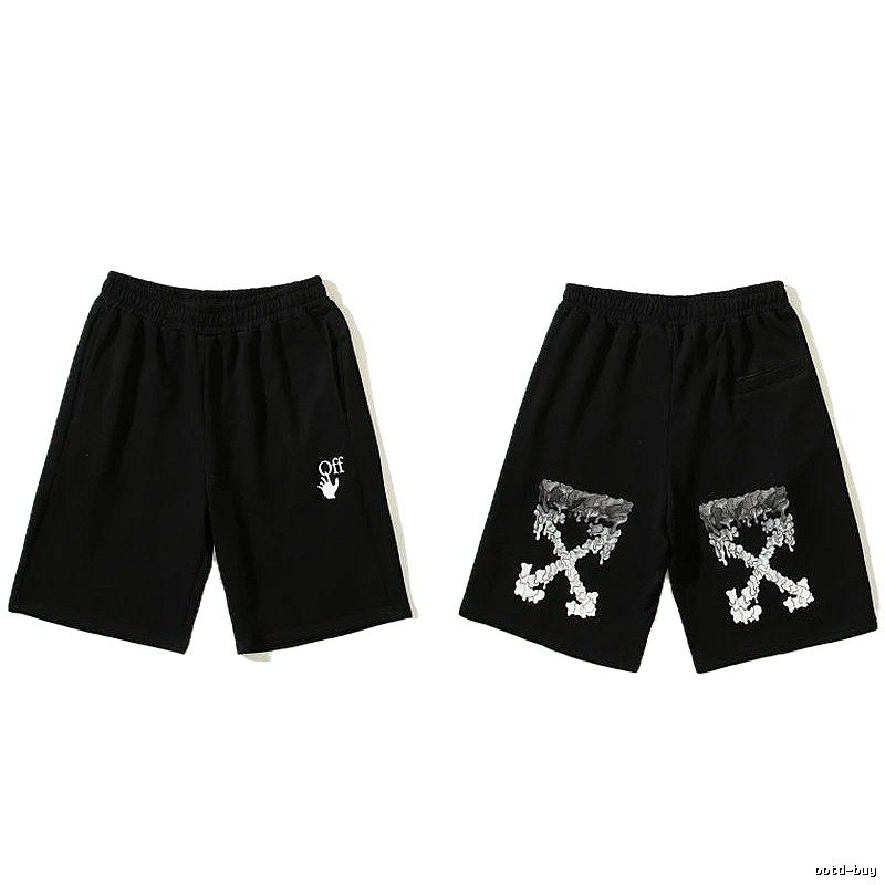 Off-White trendy and cool style black shorts