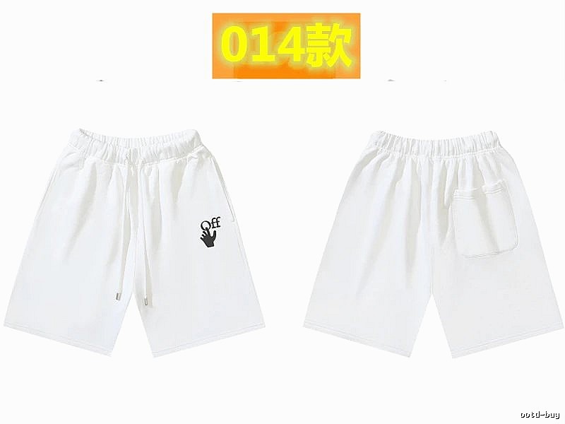 Off-White trendy brand style white shorts