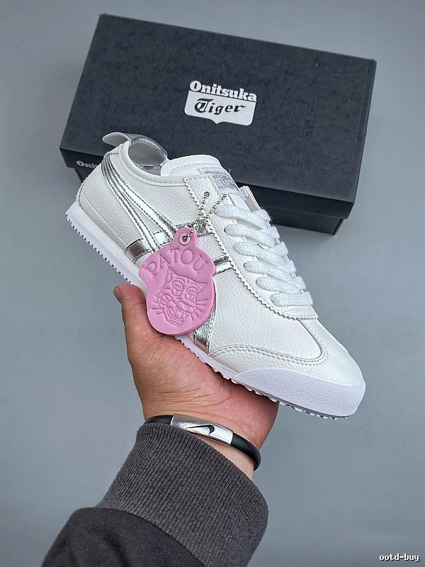 Onitsuka Tiger White Low-Top Sneakers, Clean Low Profile