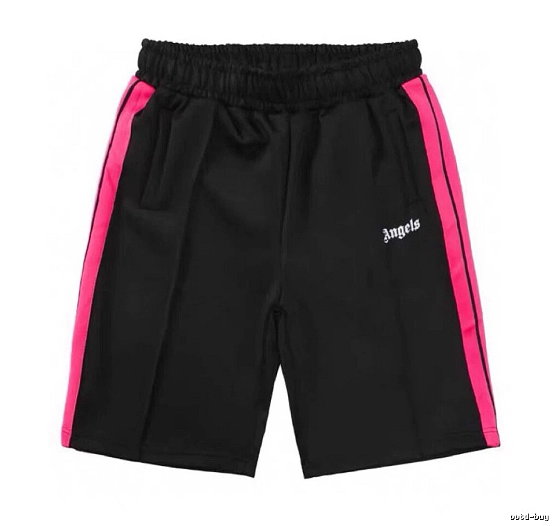 Palm Angels Easy Match Track shorts Black Side Stripe for Everyday Use