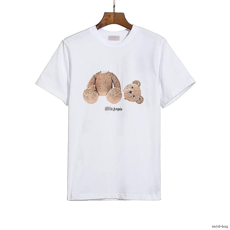 Palm Angels Gift Ready Bear graphic T-shirt White Colorful Bear with Fresh Pattern