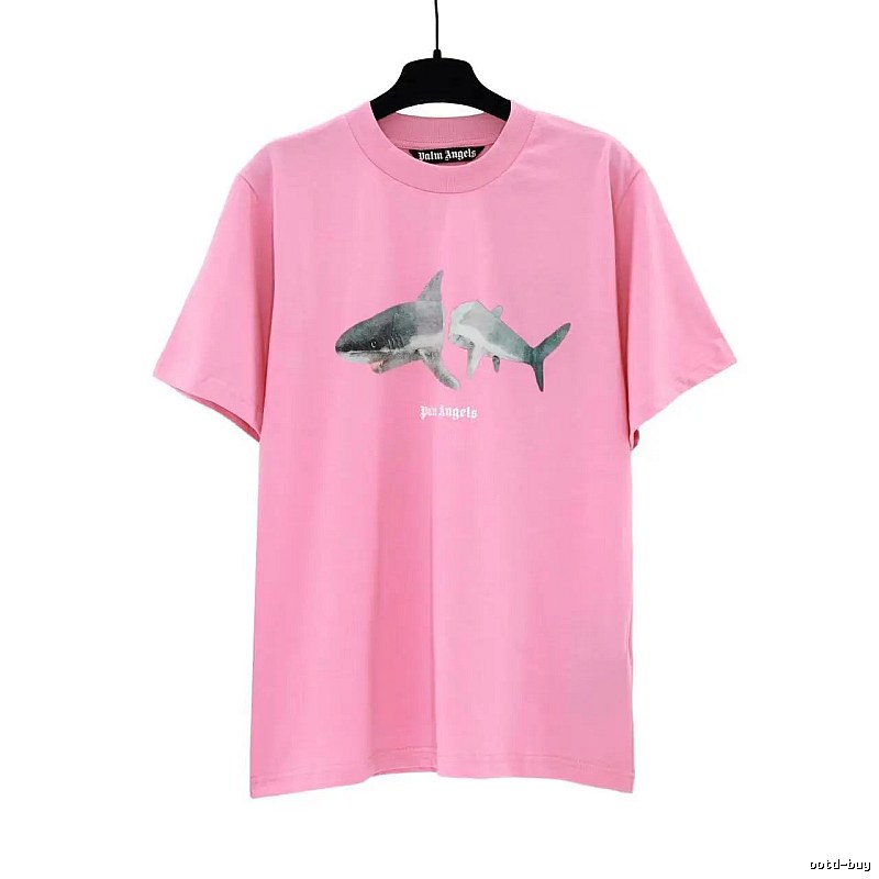 Palm Angels Premium Style Bear graphic T-shirt White Colorful Bear for Resort Outfits
