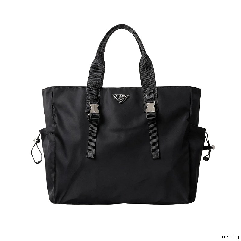 Prada Nylon Minimalist Style Black Bag