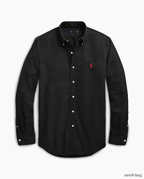Ralph Lauren Black Button-Down Shirt Weekend Wear