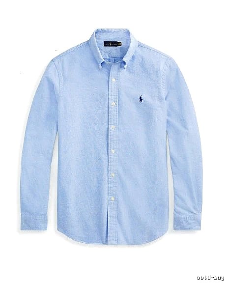 Ralph Lauren Blue Button-Down Shirt Travel Styling