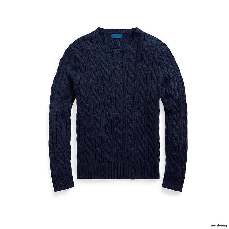 Ralph Lauren Daily Cable-knit sweater Navy Cable Knit for City Outfits