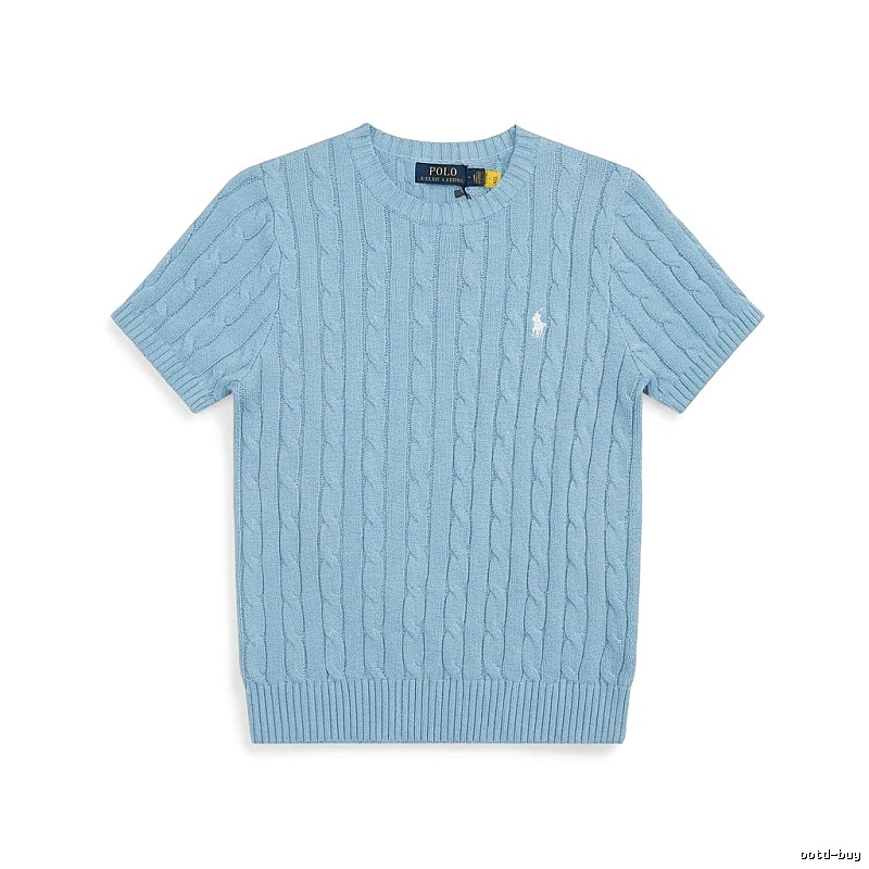 Ralph Lauren Polo Light Blue Trendy Brand Short-sleeve Shirt