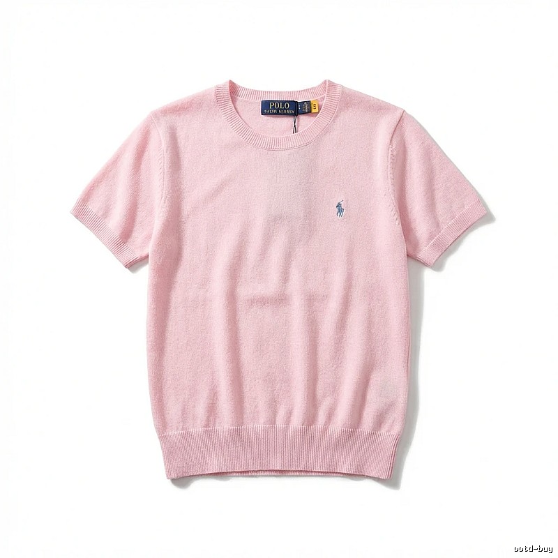 Ralph Lauren Polo pink trendy brand short-sleeve shirt
