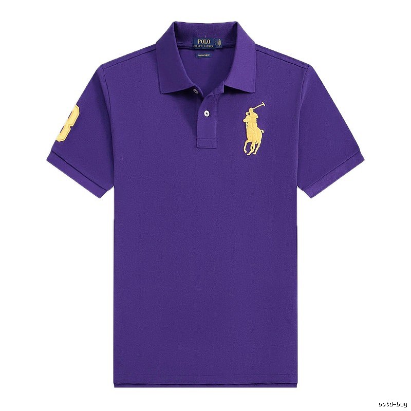 Ralph Lauren Polo Purple Classic Style Short-Sleeve