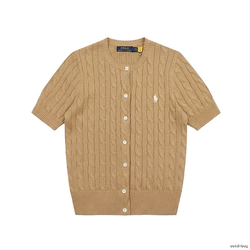 Ralph Lauren Polo Retro Brown Cardigan