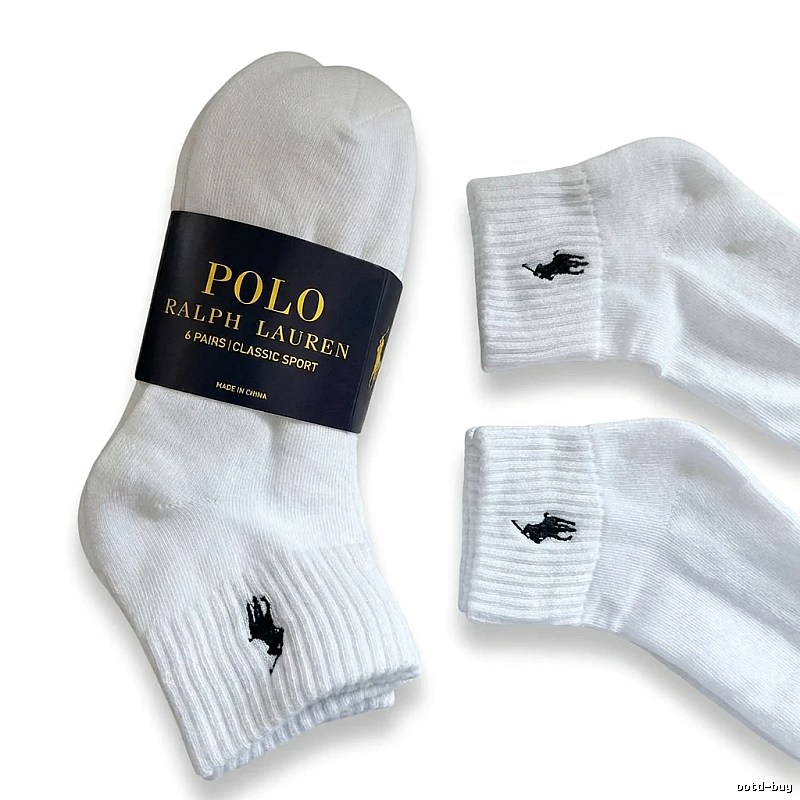 Ralph Lauren Polo Sporty White Socks