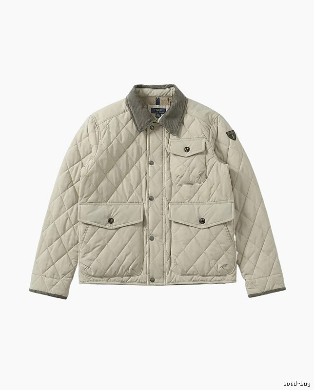 Ralph Lauren quilted retro-style cotton jacket