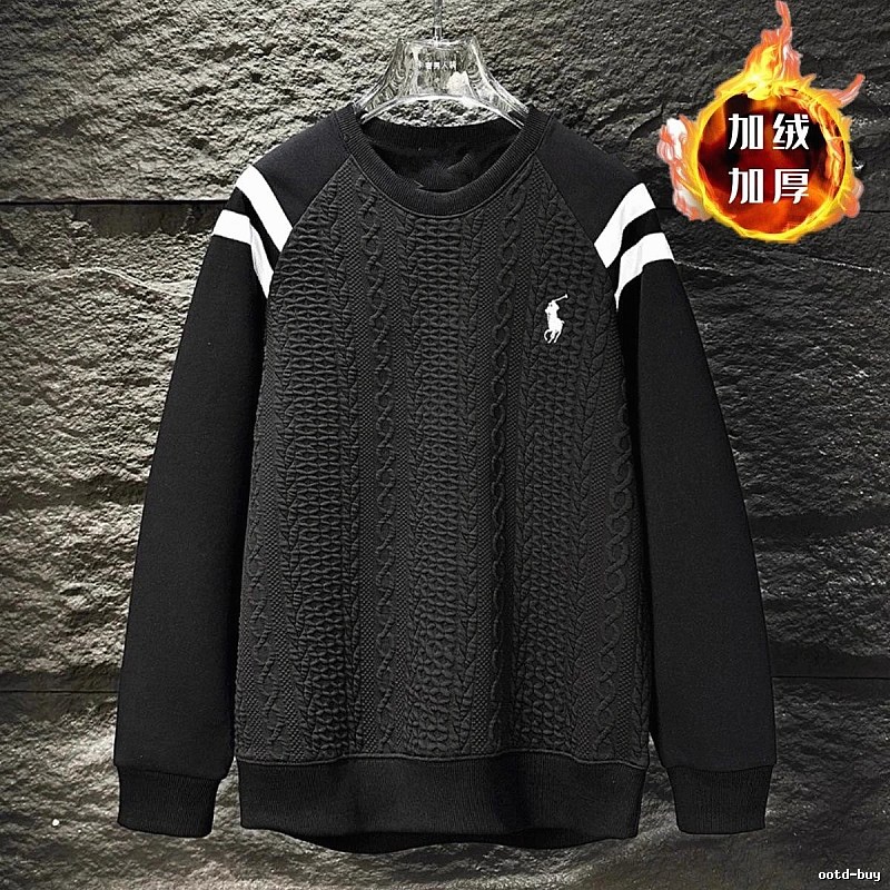 Ralph Lauren retro-style black sweatshirt