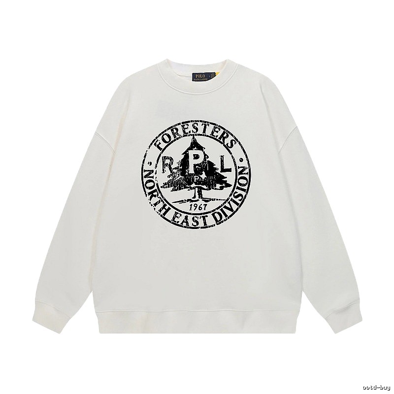 Ralph Lauren retro-style white sweatshirt