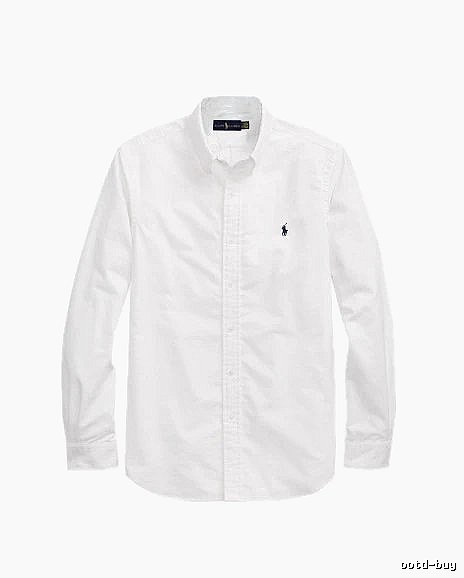 Ralph Lauren White Button-Down Shirt Casual Layering