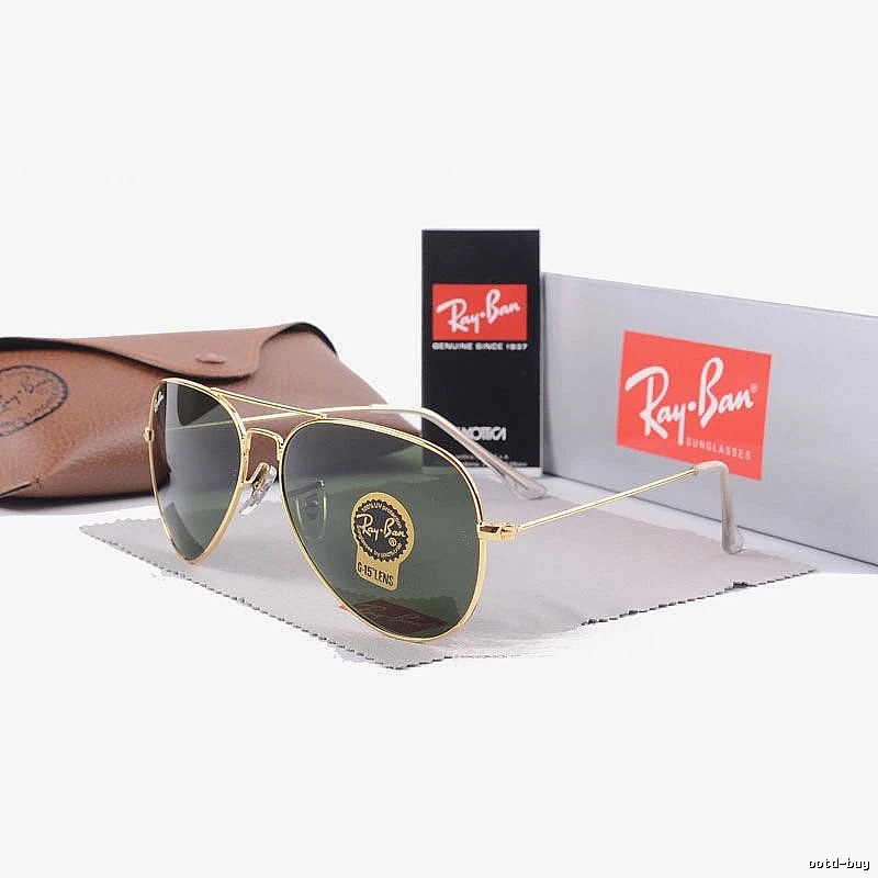 Ray-Ban Gift Ready Aviator sunglasses Gold Tone Sunglasses with Fresh Pattern