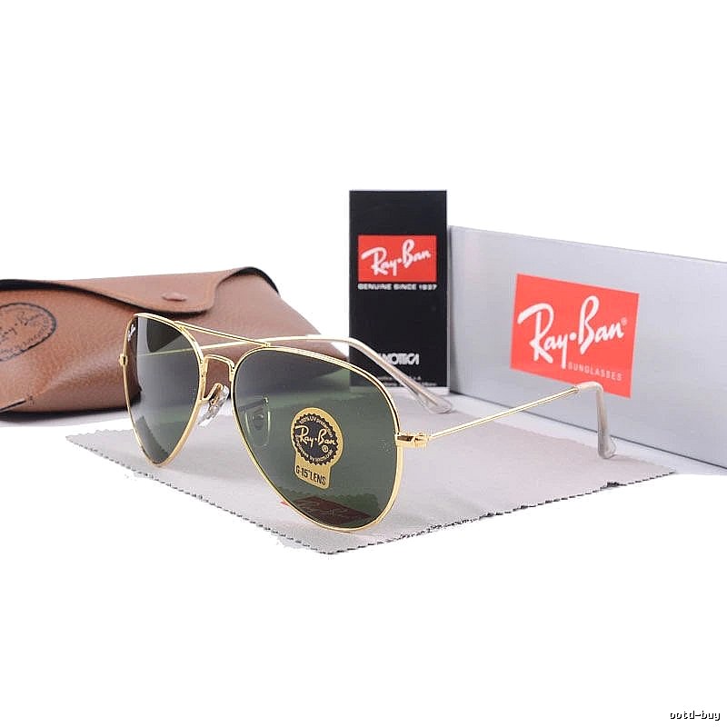 Ray-Ban Premium Style Aviator sunglasses Gold Tone Sunglasses for Minimal Outfits