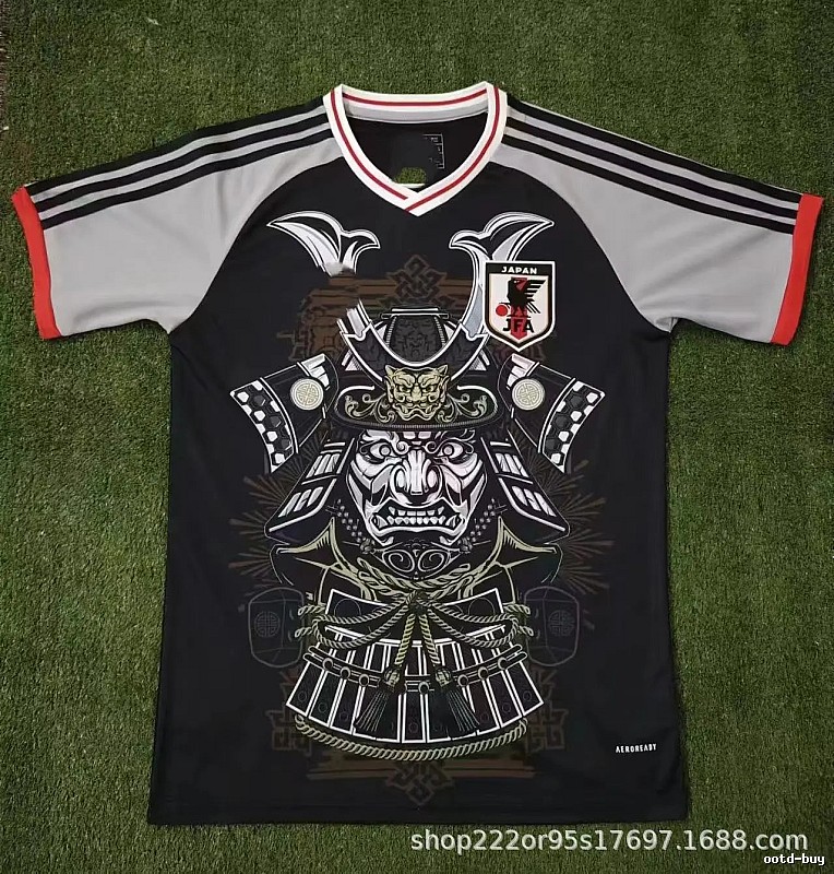 Real Madrid Black Dragon Soccer Jersey Clean Finish