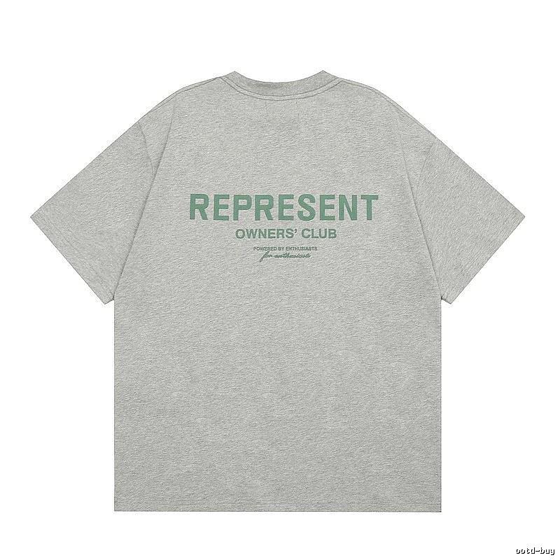Represent Gray Style 801 Owners Club T-Shirt Casual Layering Logo