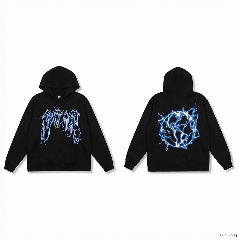 Revenge Lightning Wind Black Hoodie